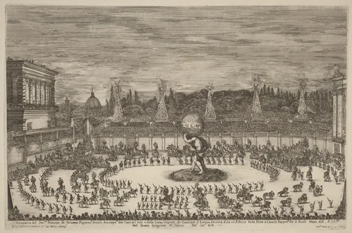 Entrance of the Prince of Tuscany by Stefano della Bella, print, 1661