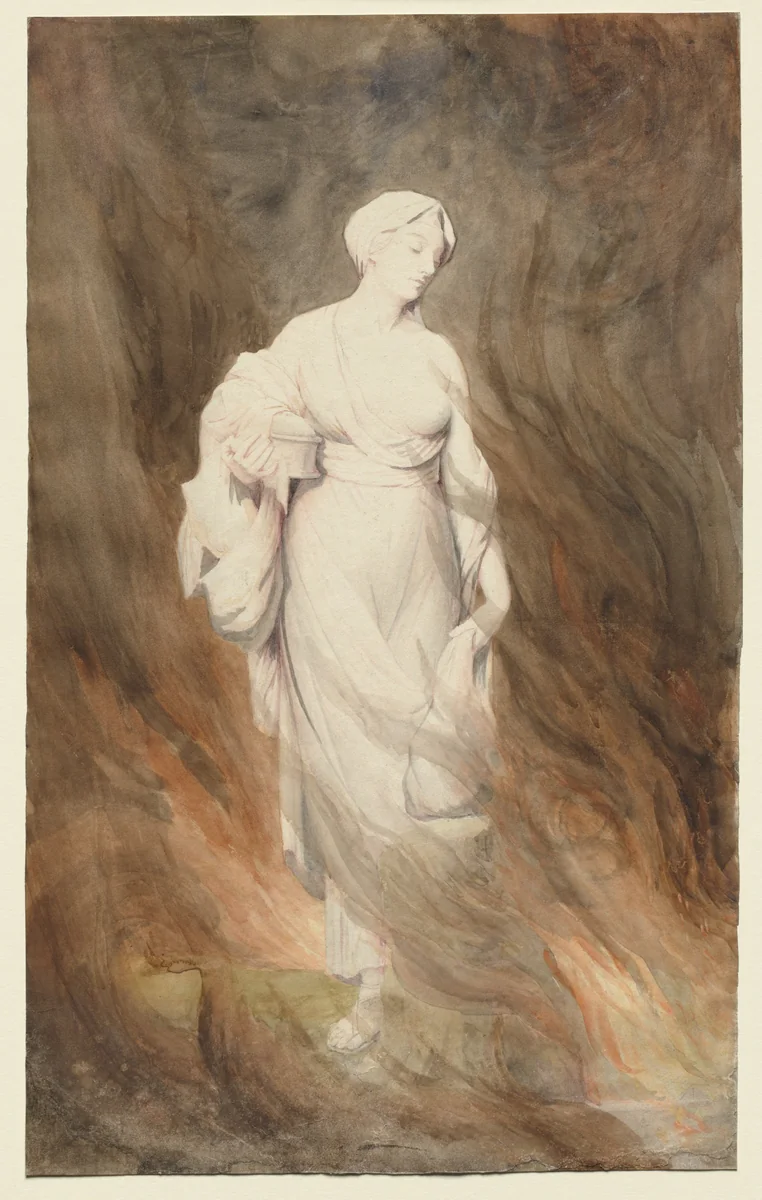 Lot's Wife by Alfred George Stevens, drawing, 1832-1875