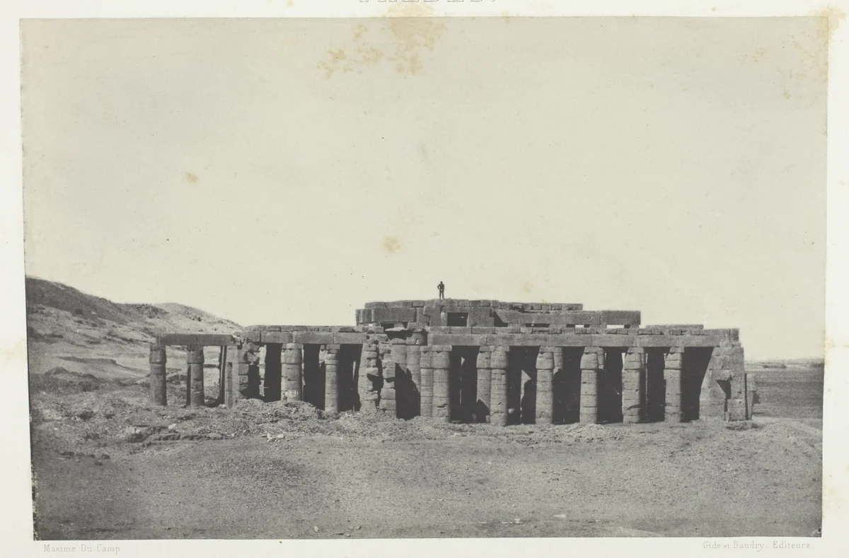 Gournah, Tombeau d'Osymandias; Thèbes, plate 58 from the album "Egypte, Nubie, Palestine et Syrie" (1852) by Maxime Du Camp, photograph, 1849-1851