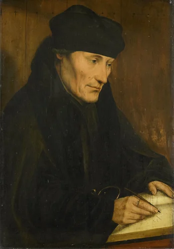 Portrait of Desiderius Erasmus by Unknown, painting, 1535