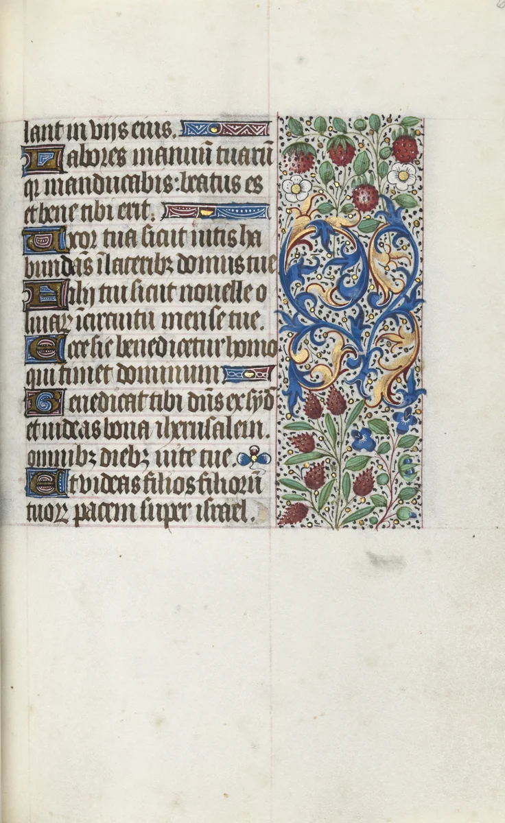 Book of Hours (Use of Rouen): fol. 69r by Master of the Geneva Latini, book, 1465-1475