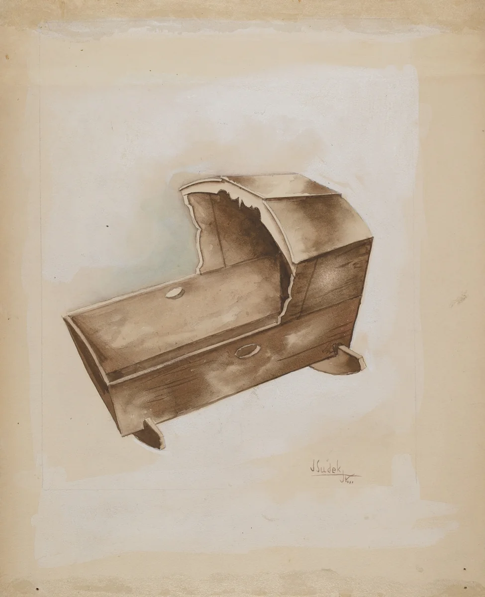 Cradle by Joseph Sudek, index of american design, 1935-1942