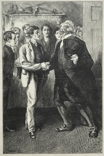 Tomkin's Degree Supper and How it Ended by Charles Samuel Keene, print, 1868