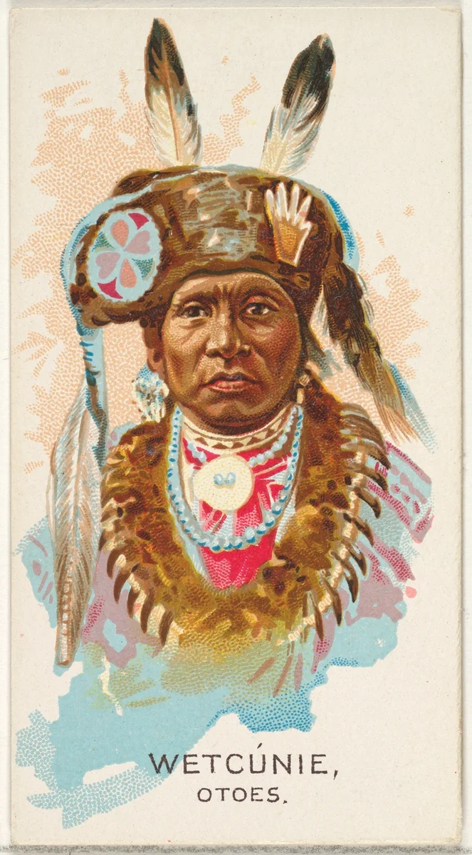 Wetcunie, Otoes, from the American Indian Chiefs series (N2) for Allen & Ginter Cigarettes Brands by Allen & Ginter, print, 1888