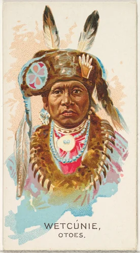 Wetcunie, Otoes, from the American Indian Chiefs series (N2) for Allen & Ginter Cigarettes Brands by Allen & Ginter, print, 1888