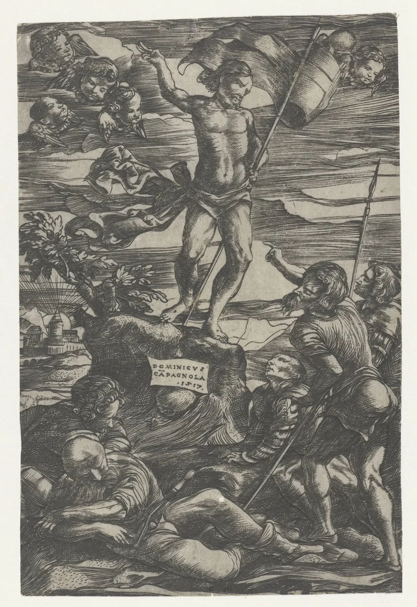 Opstanding van Christus by Unknown, print, 1517