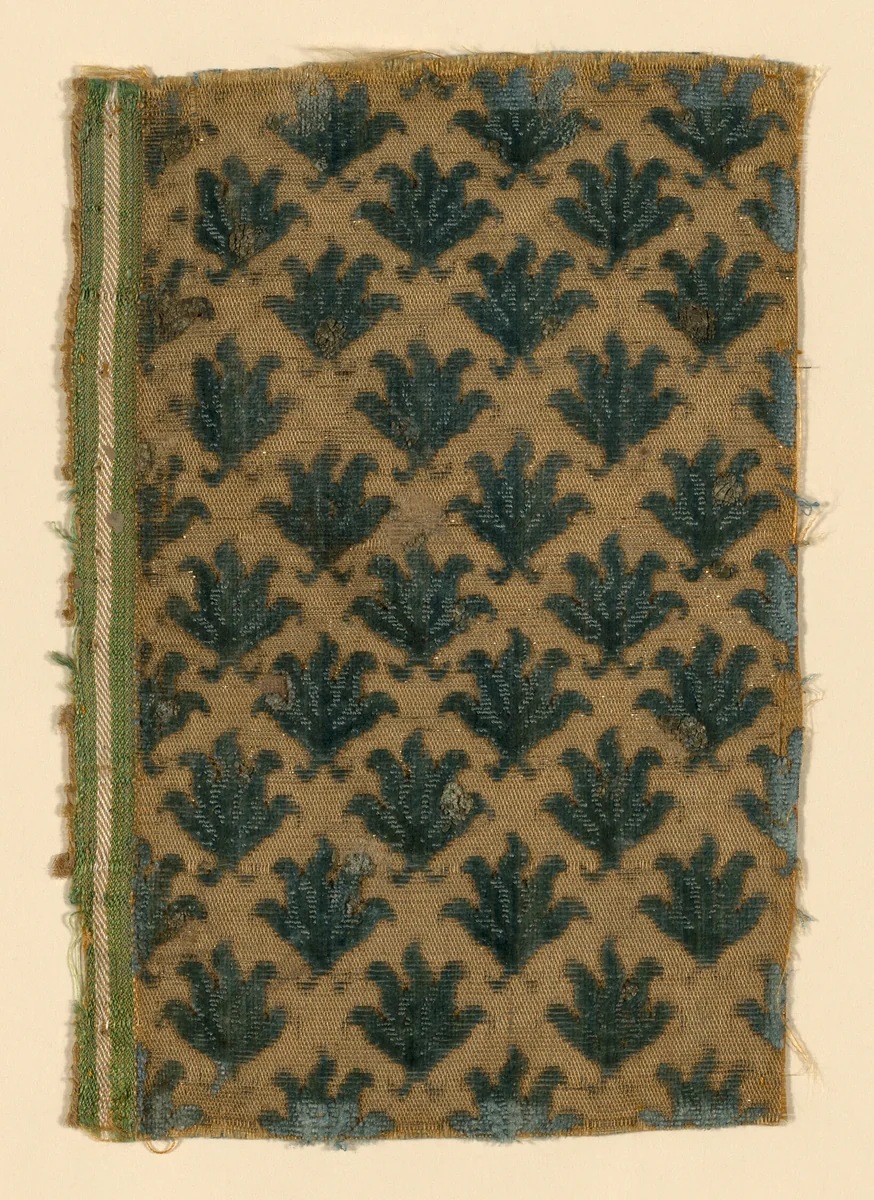 Fragment by Italy, textile, 1650-1700