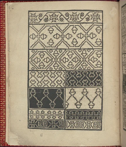 Ce est ung tractat de la noble art de leguille ascavoir ouvraiges de spaigne... page 2 (verso) by Willem Vosterman, book, 1527-1540