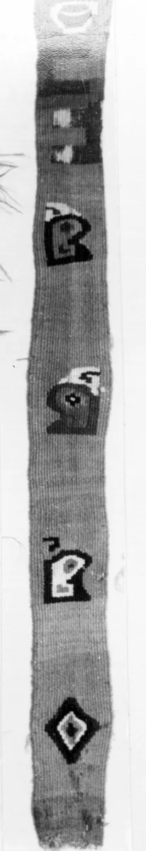 Band Fragment by Wari, textile, 800-1100