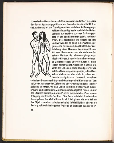 In-text plate from Kirchner Zeichnungen (Kirchner Drawings) by Ernst Ludwig Kirchner, volume, 1925
