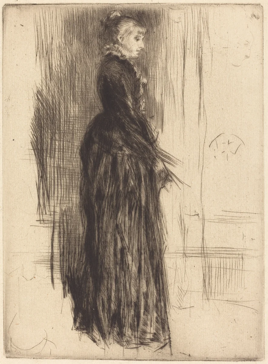 The Little Velvet Dress by James McNeill Whistler, print, 1873
