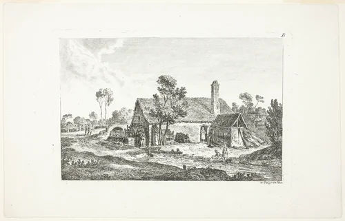 Landscape, from Deuxieme Cahier de Paysage by Nicolas Pérignon, print, 1772