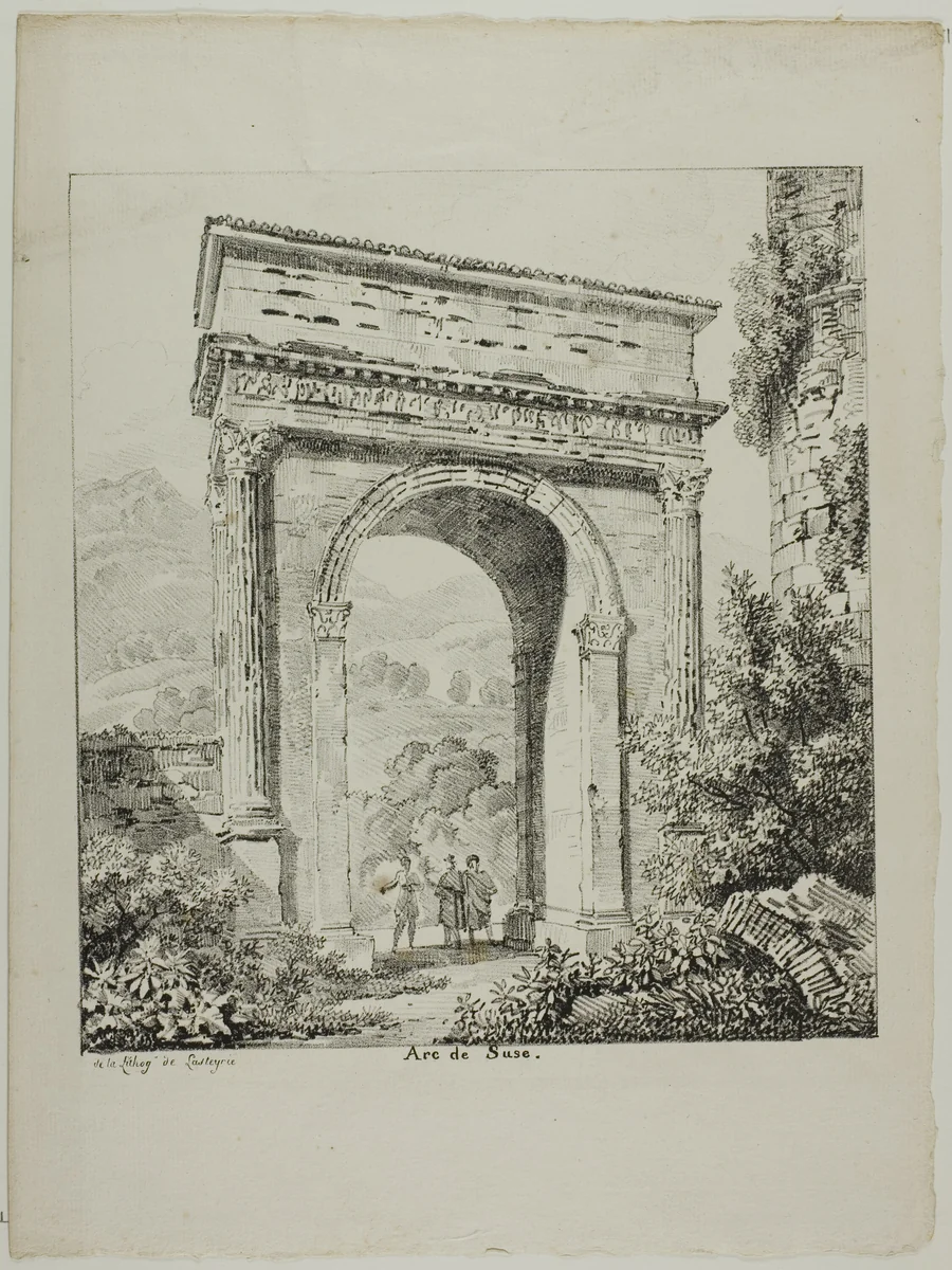 Susa Arch by Louis Pierre Baltard, print, 1817
