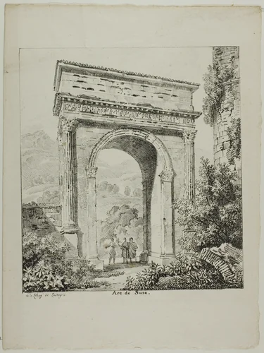 Susa Arch by Louis Pierre Baltard, print, 1817