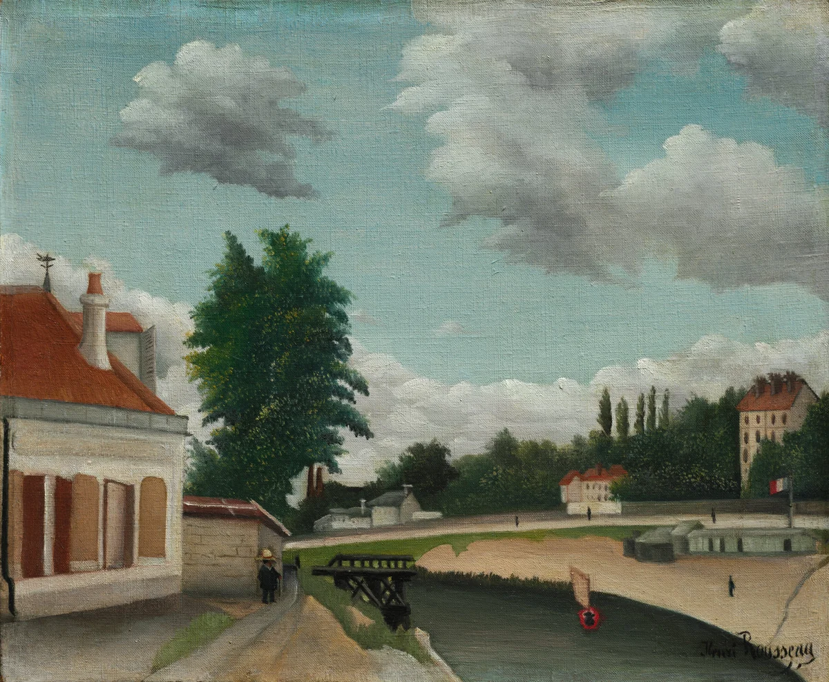 Outskirts of Paris by Henri Rousseau, painting, 1897-1905