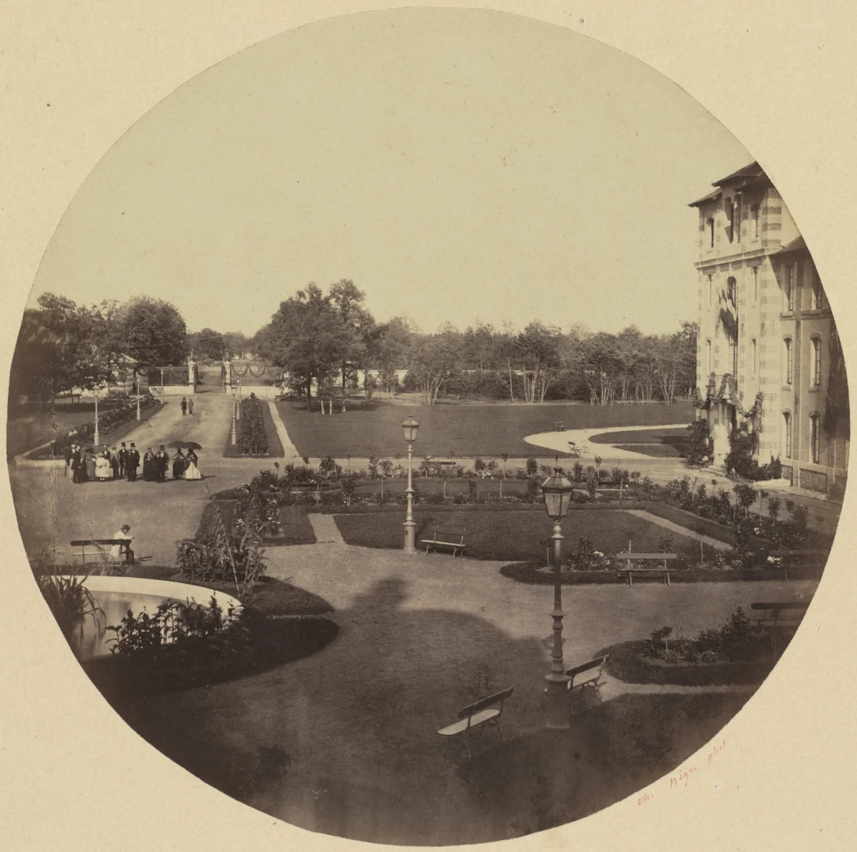 The Asylum at Vincennes by Charles Nègre, photograph, 1854-1864