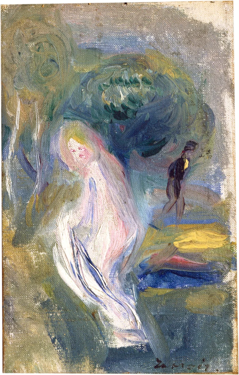 Nude with Figure in Background by Auguste Renoir, painting, 1882