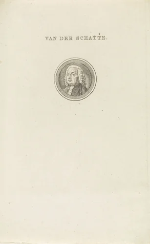 Portret van Albertus van der Schatte by Abraham Jacobsz. Hulk, print, 1787