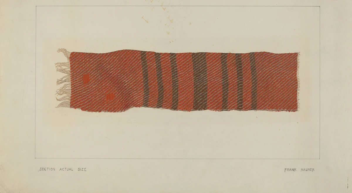 Linsey Blanket by Frank Maurer, index of american design, 1938