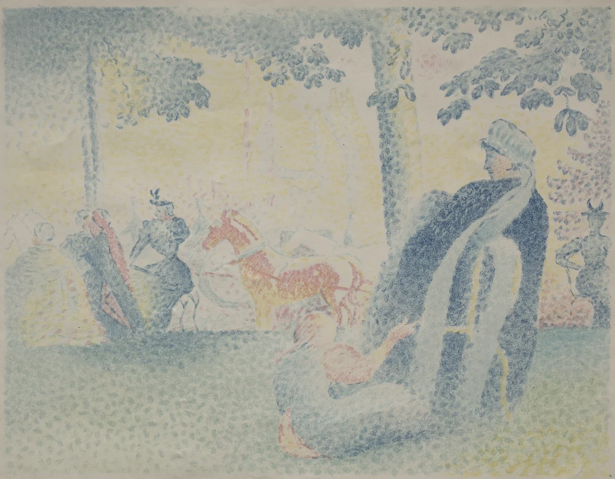 In the Park by Henri-Edmond Cross, print, 1871-1910