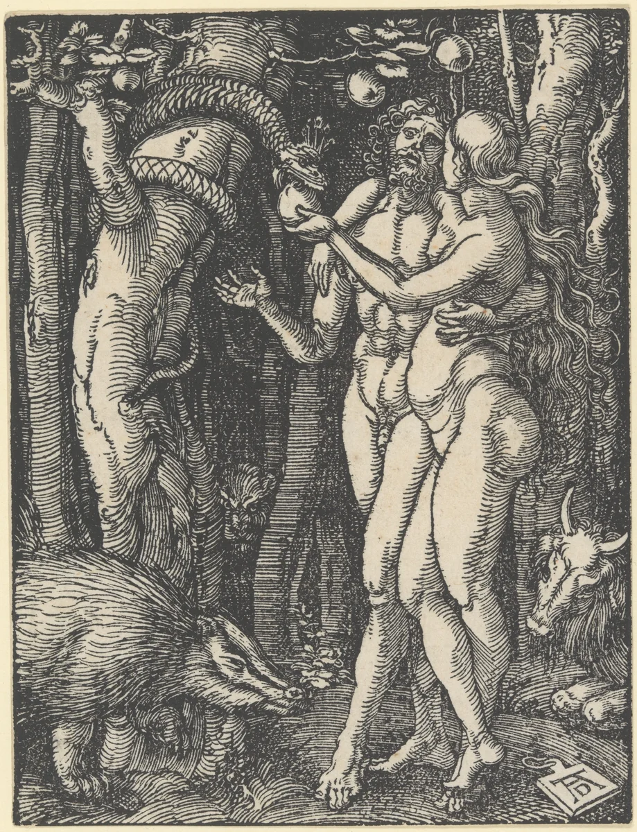 The Fall of Man, from "The Small Passion" by Albrecht Dürer, print, 1510