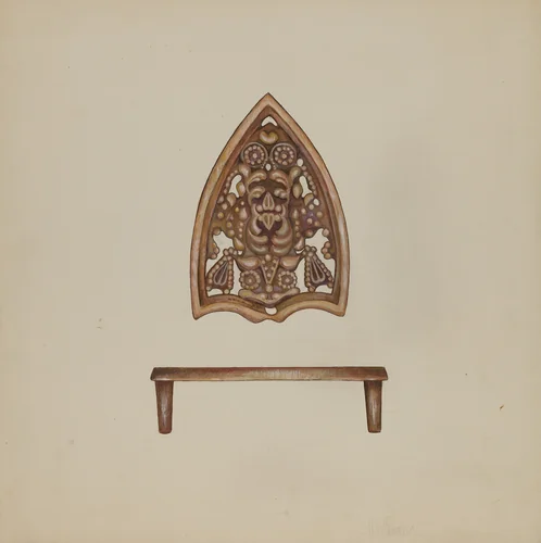 Flat Iron Holder by Vincent McPharlin, index of american design, 1937