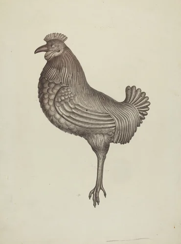 Weather Vane by Robert Pohle, index of american design, 1935-1942