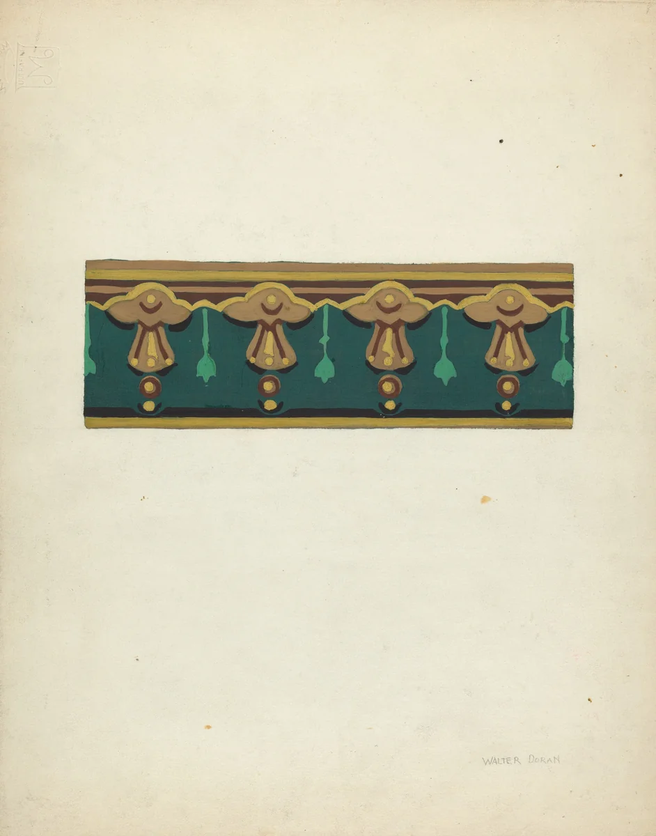 Wallpaper by Walter Doran, index of american design, 1939