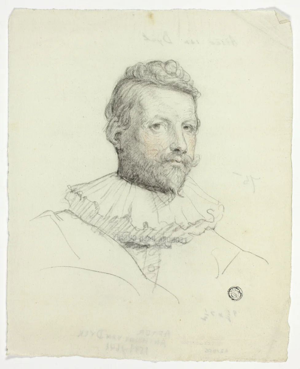 Theodoor van Loon by Anthony van Dyck, drawing, 1740-1860