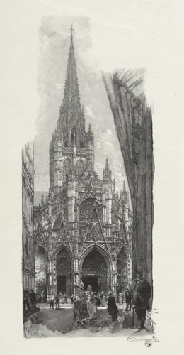 Rouen Illustré: Eglise Saint Maclon by Auguste Louis Lepère, print, 1896