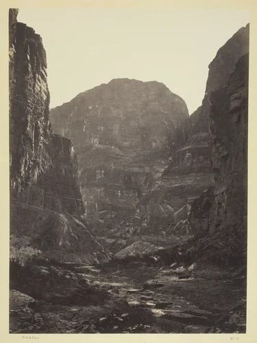 Cañon of Kanab Wash, Colorado River, Looking South by William H. Bell, photograph, 1872