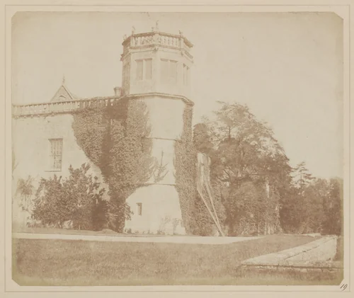 The Tower of Lacock Abbey by William Henry Fox Talbot, photograph, 1844-1845
