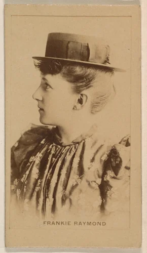 Frankie Raymond, from the Actresses series (N245) issued by Kinney Brothers to promote Sweet Caporal Cigarettes by Kinney Brothers Tobacco Company, photograph, 1890