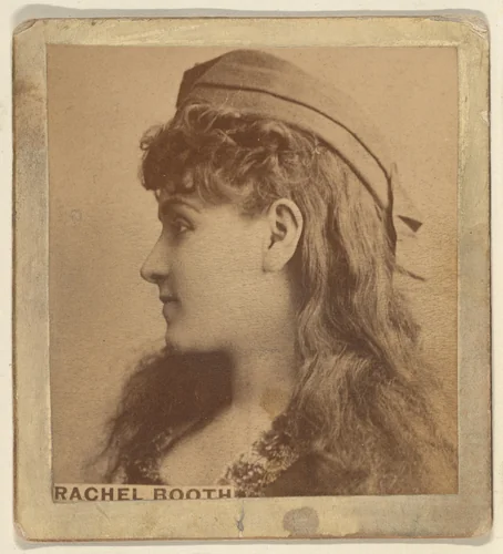 Rachel Booth, from the Actresses series (N246), Type 2, issued by Kinney Brothers to promote Sporting Extra Cigarettes by Kinney Brothers Tobacco Company, photograph, 1888-1892