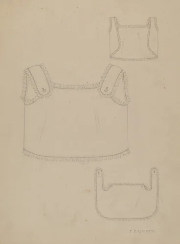Baby's Bib by Eleanor Gausser, index of american design, 1935-1942