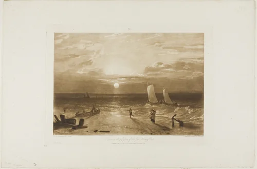 The Mildmay Sea-Piece, plate 40 from Liber Studiorum by Joseph Mallord William Turner, print, 1812