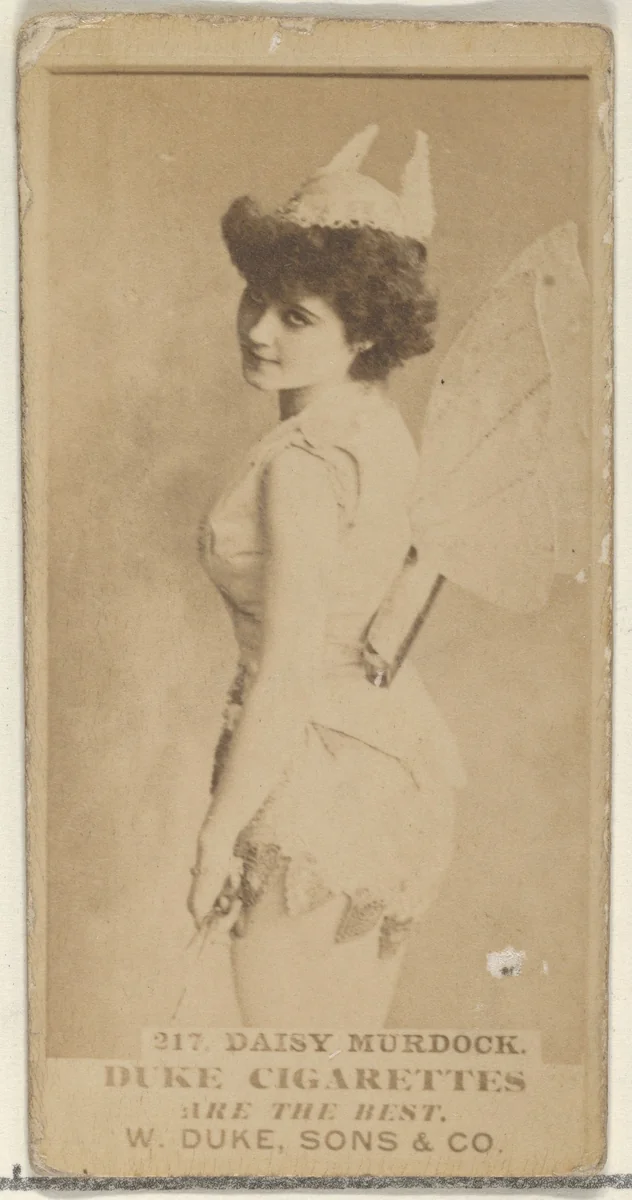 Card Number 216, Daisy Murdoch, from the Actors and Actresses series (N145-7) issued by Duke Sons & Co. to promote Duke Cigarettes by W. Duke, Sons & Co., photograph, 1880-1889