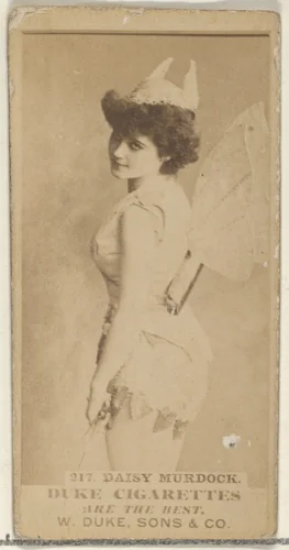 Card Number 216, Daisy Murdoch, from the Actors and Actresses series (N145-7) issued by Duke Sons & Co. to promote Duke Cigarettes by W. Duke, Sons & Co., photograph, 1880-1889
