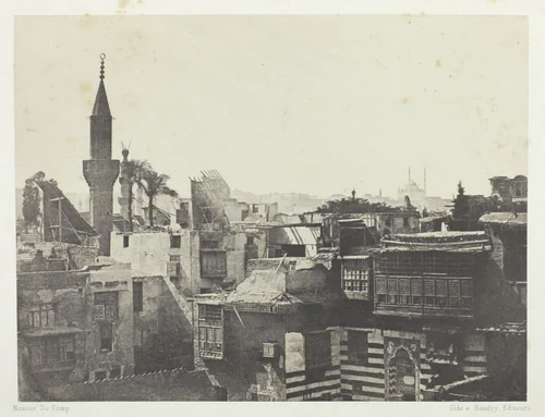 Vue Générale Prise a l'Ouest, Le Kaire, plate 1 from the album "Egypte, Nubie, Palestine et Syrie," (1852) by Aimé Rochas, photograph, 1849-1851