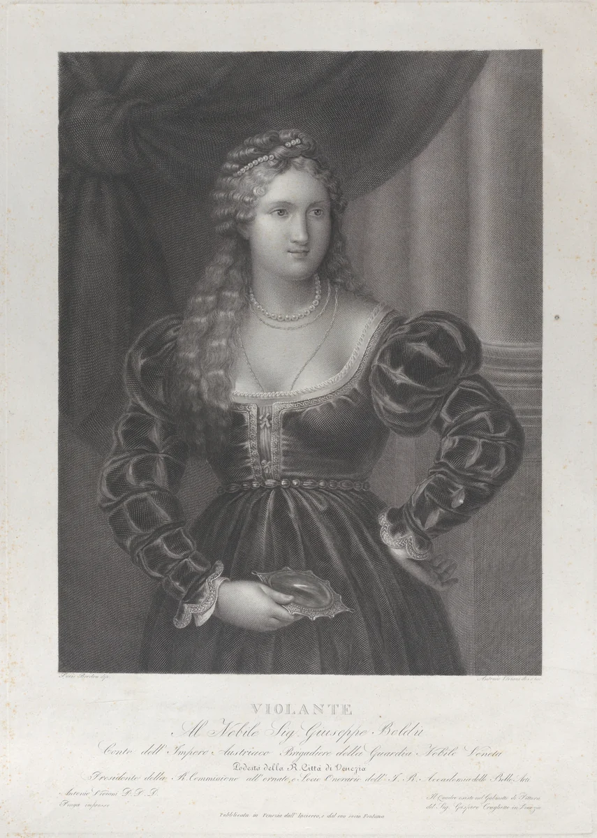 Violante by Antonio Viviani, print, 1817-1854