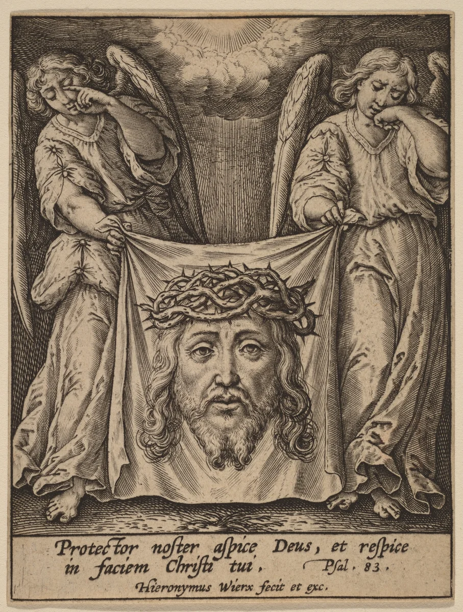 Protector Noster Aspice ... by Hieronymus Wierix, print, 1553-1619