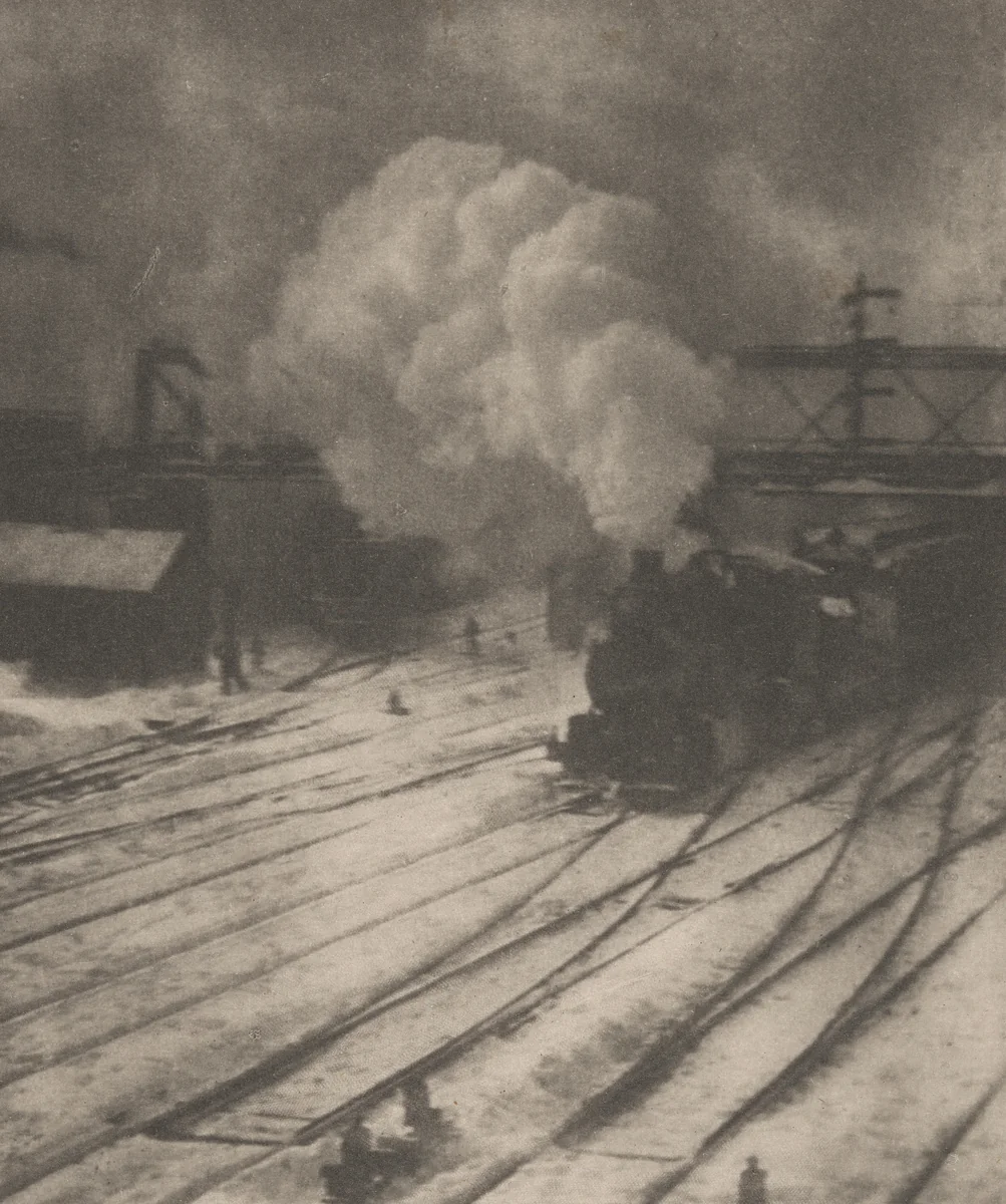 New York Central Yard by Alfred Stieglitz; Alvin Langdon Coburn, photograph, 1903-1910