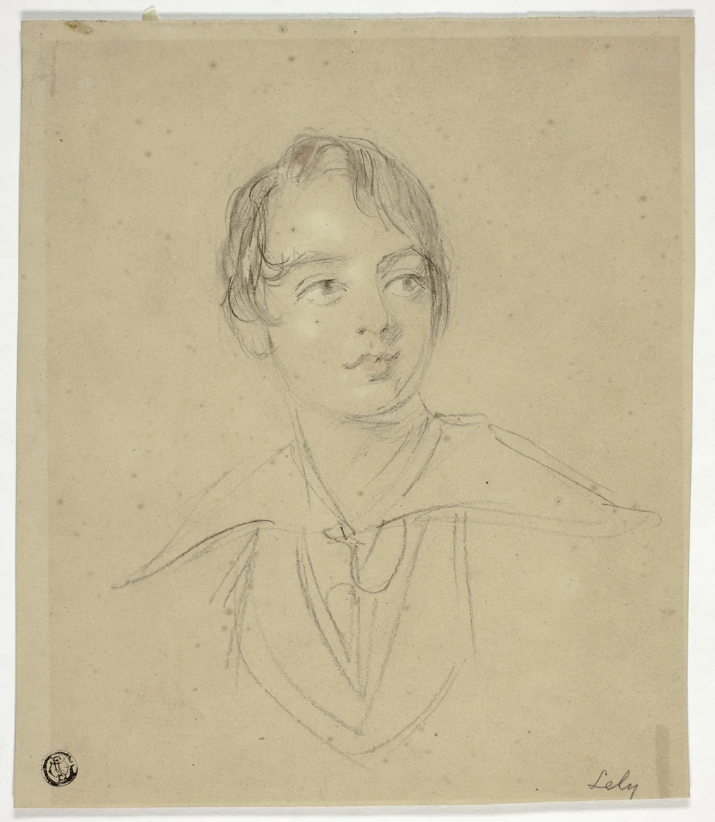Portrait Bust of Youth by George Henry Harlow
Sir Peter Lely, drawing, 1800-1899