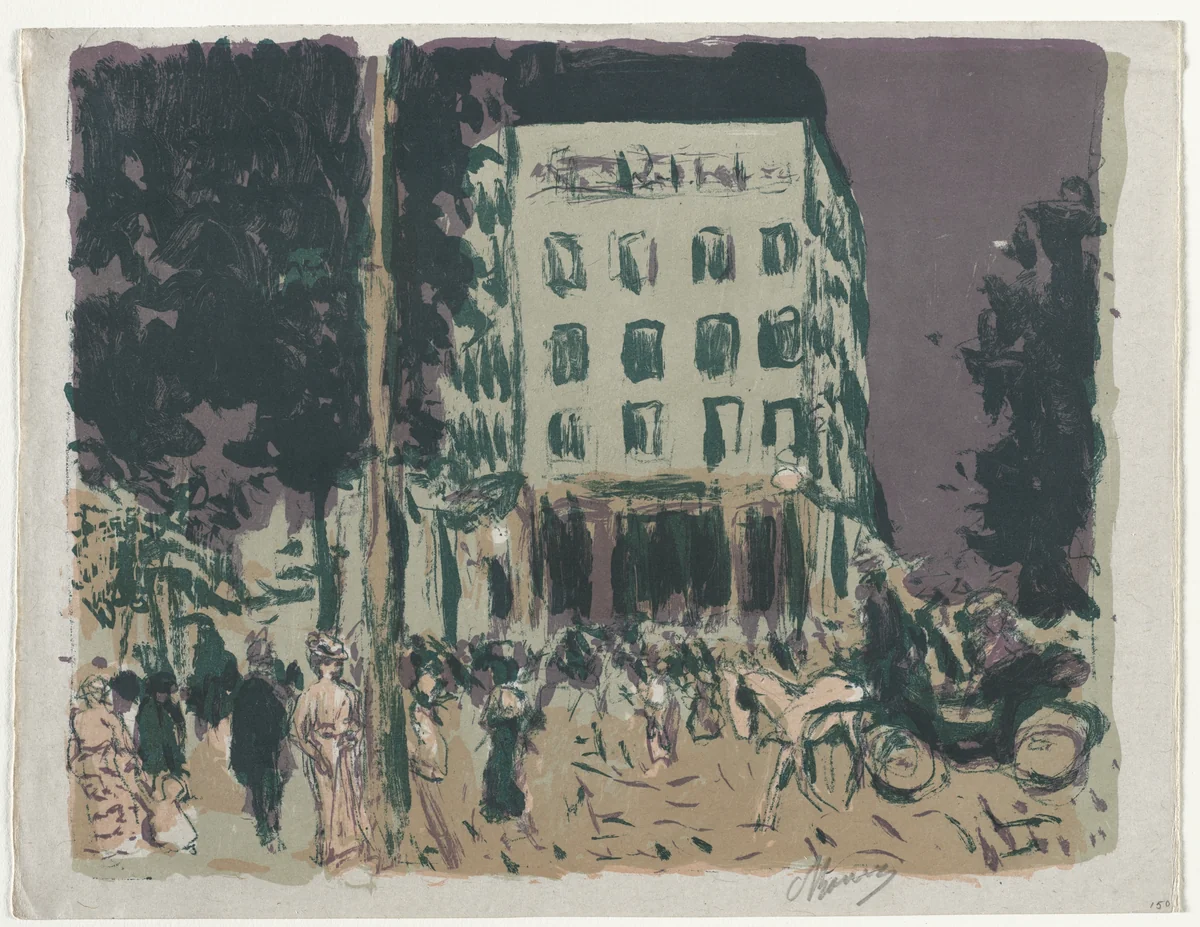 The Boulevards by Pierre Bonnard, print, 1900