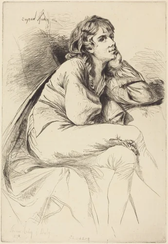 Thomas Haden of Derby by Francis Seymour Haden; Joseph Wright, print, 1864