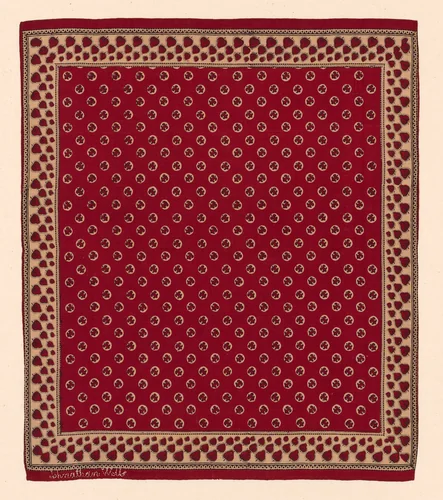 Handkerchief by United States, textile, 1790-1810