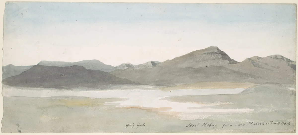 Craig Goch, Moel Hebog, North Wales by Cornelius Varley, drawing, 1797-1807