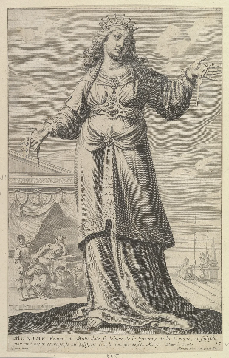 Monime by Gilles Rousselet, print, 1647