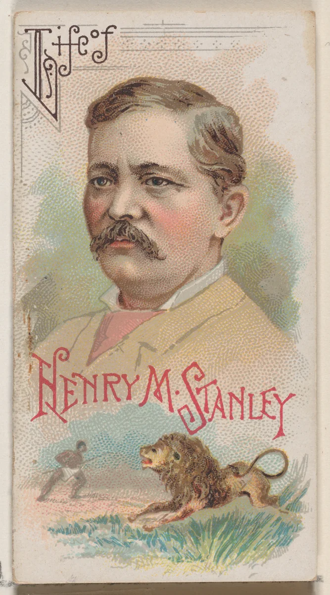 Life of Henry M. Stanley, from the Histories of Poor Boys and Famous People series of booklets (N79) for Duke brand cigarettes by W. Duke, Sons & Co., print, 1888