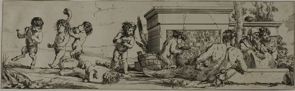 Bacchanal by Giulio Carpioni, print, 1633-1678